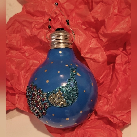 Other - Upcycled Light Bulb Ornament Handmade